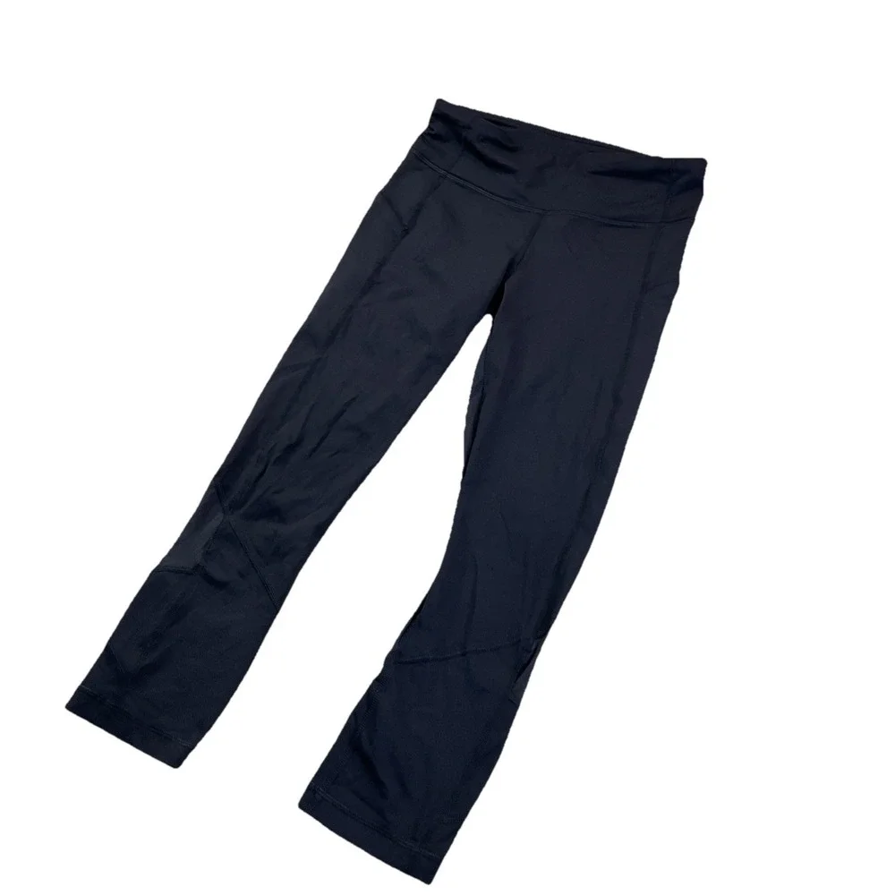 Lululemon Pace Rival Crop Leggings Pants LW6F41S Low Rise Athletic Women‎ Sz 4